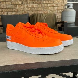 Just Do It Air Force 1’s, orange